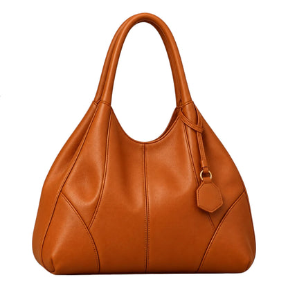 BagGrace Amber Curve Faux Leather Tote Handbag
