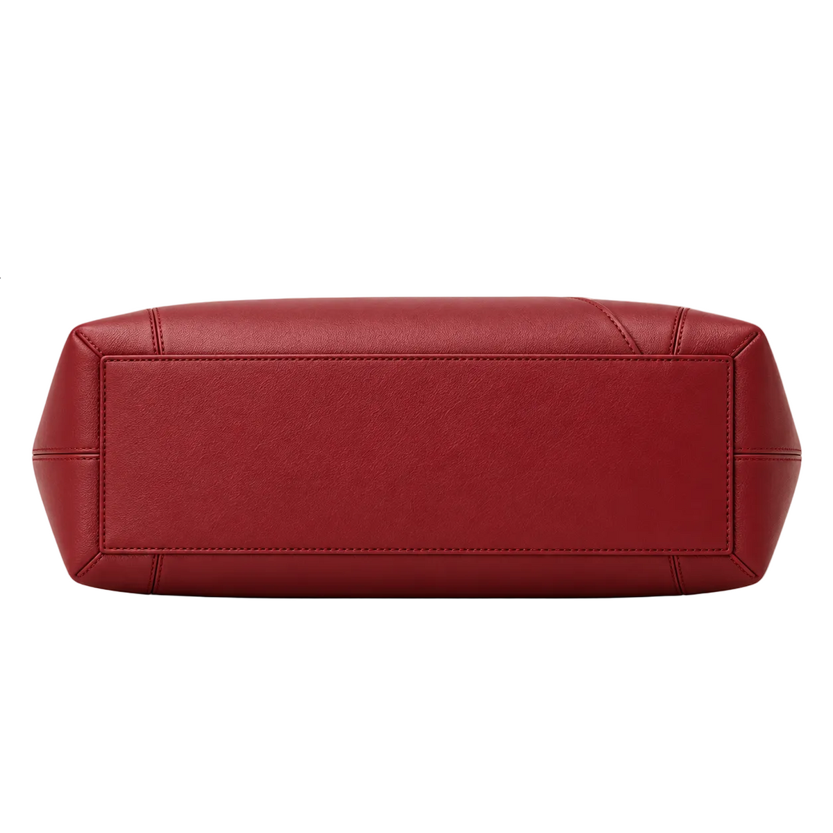 BagGrace Crimson Fold Faux Leather Tote Handbag