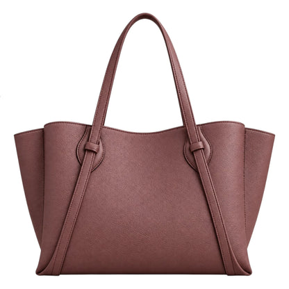 BagGrace Dusty Rose Faux Leather Tote Handbag