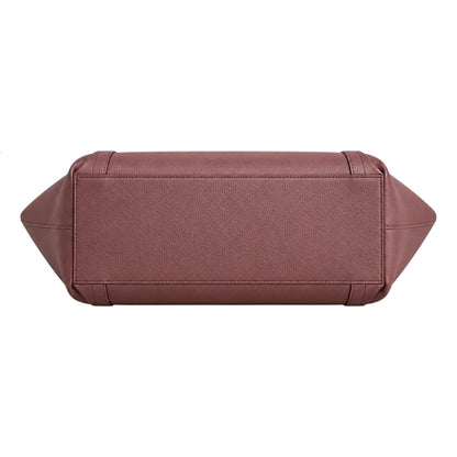 BagGrace Dusty Rose Faux Leather Tote Handbag