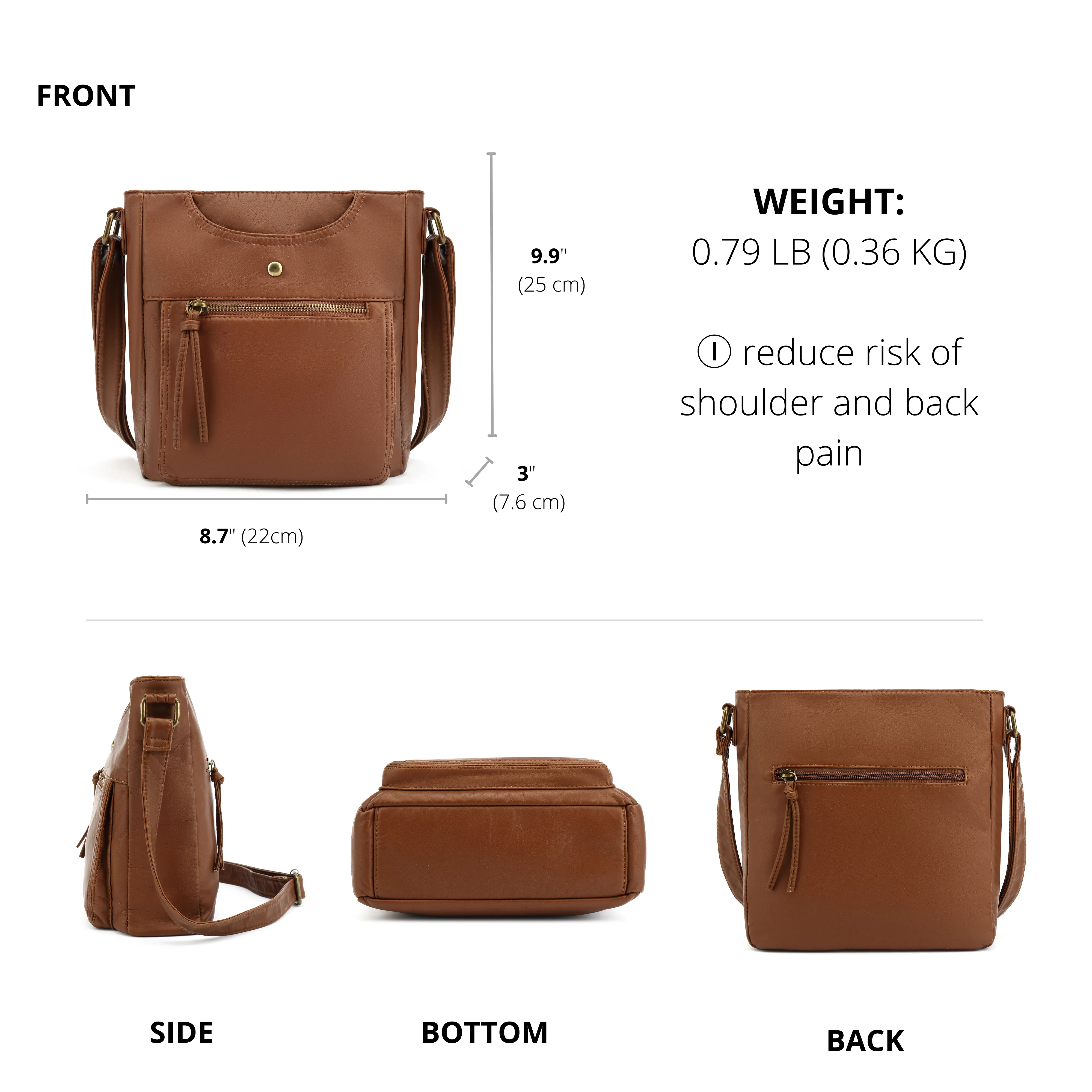 Ultra Soft Crossbody Shoulder Bag H1812